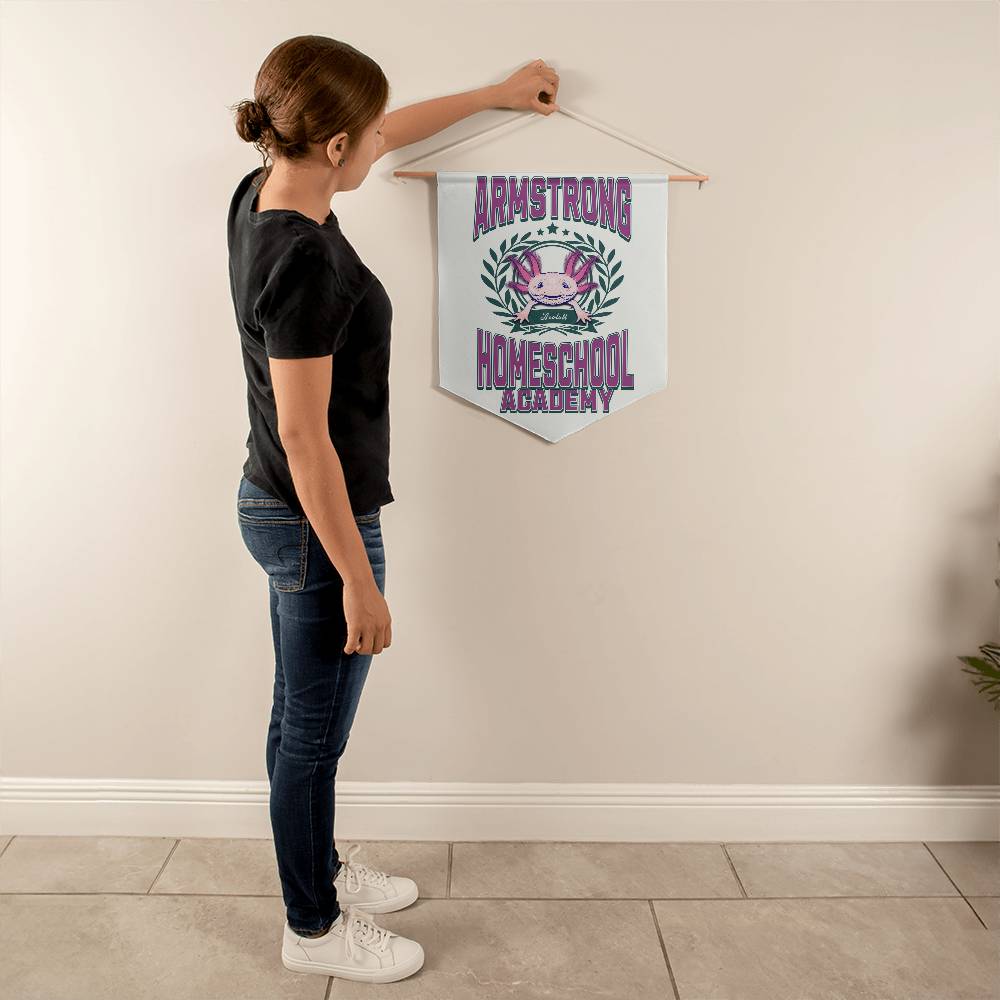 Wall Pennant-"The Cheerful Axolotl"