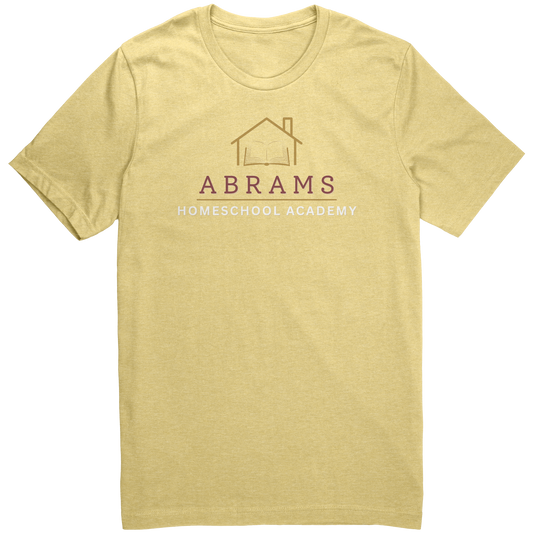 Mens_Homeschool_Shirt-_Abrams_Heather_Yellow_Front_Mockup.png