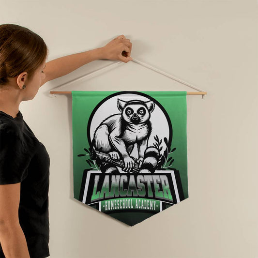 Wall Pennant-"The Leaping Lemur"
