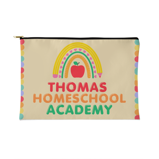 Small Zippered Pouch-"Thomas"