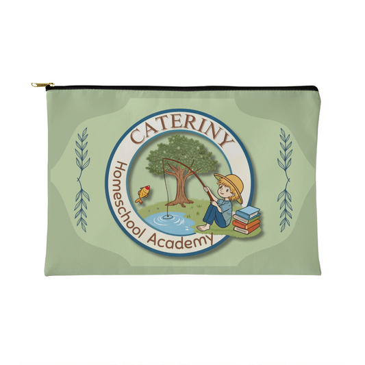Small Zippered Pouch-"Cateriny"
