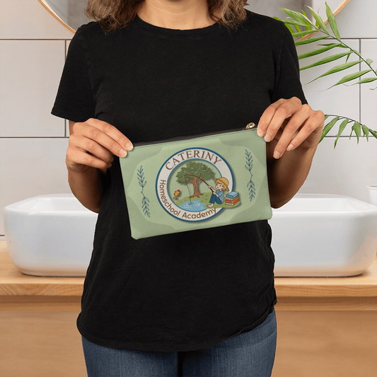 Small Zippered Pouch-"Cateriny"